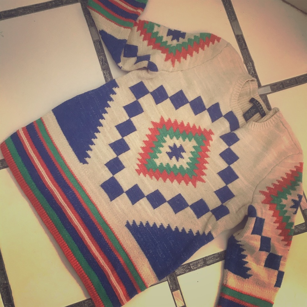 Aztec print POLO